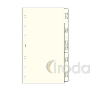 Saturnus betétlap S330 gyűrűs kalendáriumhoz elválasztólap 2026.év