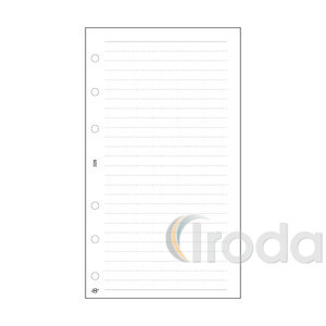 Betétlap -S326/F-gyűrűs kalendáriumhoz VONALAS FEHÉR SATURNUS 2026.év