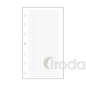 Betétlap -S327/F-gyűrűs kalendáriumhoz KOCKÁS FEHÉR SATURNUS 2026.év