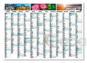 Plak&aacute;tnapt&aacute;r PD 45x32 cm T&aacute;jk&eacute;pes , 2026. &eacute;vi