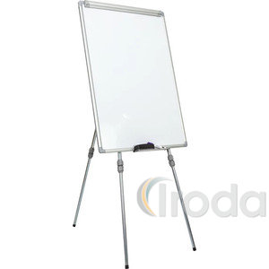 Flipchart t&aacute;bla  70x103 cm &aacute;llv&aacute;nnyal, t&ouml;r&ouml;lhető, m&aacute;gneses, 3 l&aacute;b&uacute;