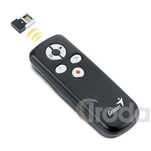 GENIUS Media Pointer 100 Prezentációs távirányító, lézermutatóval, vezeték nélküli