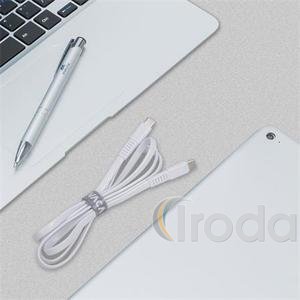 t&ouml;ltők&aacute;bel USB-C_USB-C, USB k&aacute;bel, USB-C - USB-C, 1,2 m, RIVACASE PS6005, feh&eacute;r