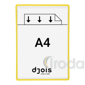 Bemutat&oacute;t&aacute;bla Djois A4 s&aacute;rga 5db/csom, r&ouml;videbbik oldal&aacute;n nyitott, forg&oacute;csap n&eacute;lk&uuml;l