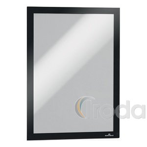 DURABLE DURAFRAMEŽ Mágneses információs keret, A4, öntapadó háttal, fekete keret,