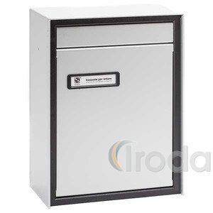 Postaláda Silmec Interno 380, aluminium, kerítésbe építhető