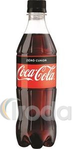 Coca Cola Zero szénsavas Üdítőital, 0,5 l, PET palackos