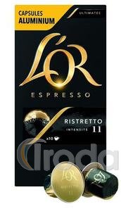 Kávékapszula, 10 db, JACOBS DOUWE EGBERTS L`OR Ristretto
