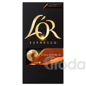 Kávékapszula, NespressoŽ kompatibilis, 10 db, JACOBS DOUWE EGBERTS L`OR Colombia