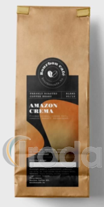 Bourbon Coffee kávé Amazon Crema, szemes, 1kg, (90/10)