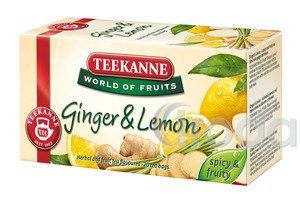 Tea Teekanne World of Fruits gyömbér és citrom 20x1,75g