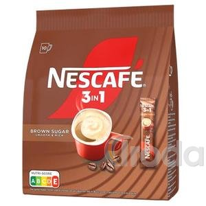 Instant kávé stick, 10x16,5 g, NESCAFÉ 3in1, barna cukorral