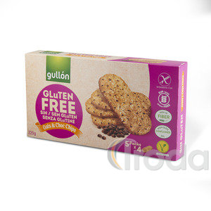 Gullon Glut&eacute;nmentes keksz 220g Zabbal &eacute;s csokol&aacute;d&eacute;val