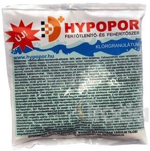 Hypopor 50g, Baktericid, fungicid, virucid, tuberkulocid, H1N1, sporocid. Klórpor, klórgranulátum