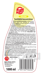Zum textil&ouml;bl&iacute;tő s&aacute;rga 1L, koncentr&aacute;tum