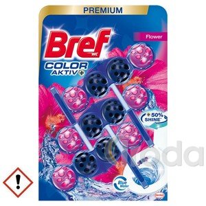 Bref Color Aktív 3x50g Flowers, WC golyók