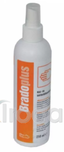 Brado Plus K&eacute;zfertőtlen&iacute;tő folyad&eacute;k 250ml, sz&oacute;r&oacute;fejes flakonban