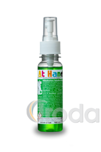 At-Hand k&eacute;zfertőtlen&iacute;tő folyad&eacute;k, sz&oacute;r&oacute;fejes, 100ml