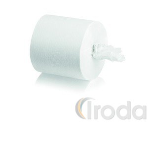 Kéztörlő 14 cm, 2 rétegű, recycled, perforált, 55 méter, belsőmagadagolású/