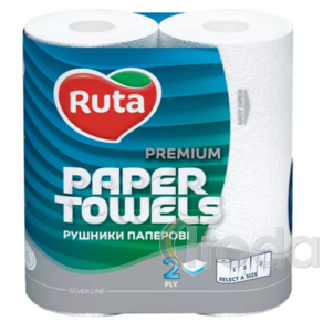 Ruta Premium tekercses h&aacute;ztart&aacute;si pap&iacute;rt&ouml;rlő, 2 r&eacute;tegű, 100% tiszta cellul&oacute;z alap&uacute; pap&iacute;rb&oacute;, 120lap / tek