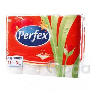 Toalettpapír Perfex 3 rétegű, 24 tekercses