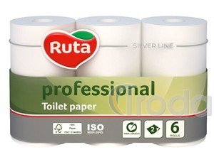 Ruta Professional toalettpap&iacute;r 6 tekercs, 500 lap/tek, 2 r&eacute;tegű 100% cellul&oacute;z