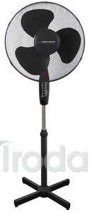 Esperanza Hurricane szoba ventilátor, fekete, 40cm