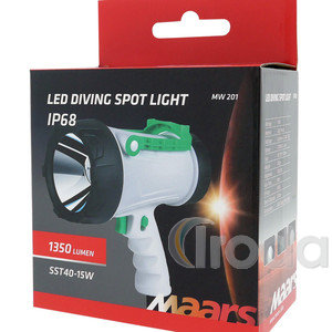 MAARS MW 201 tölthető vízálló LED lámpa 15W IP68 1350 lumen