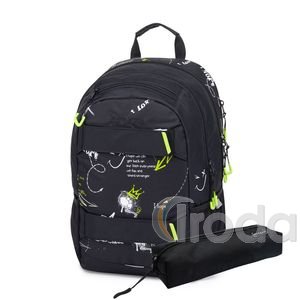 P+P OXY SPORT Graffiti Diák hátizsák + tolltartó  1-49125E