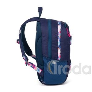 P+P OXY SPORT Flowers Blue Diák hátizsák + tolltartó  8-39725E
