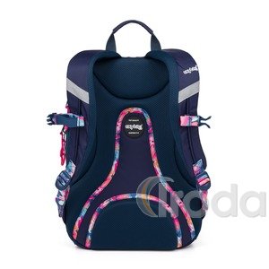 P+P OXY SPORT Flowers Blue Diák hátizsák + tolltartó  8-39725E