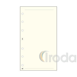 Betétlap -M325- gyűrűs kalendáriumhoz -jegyzetlap üres- SATURNUS 2026.év