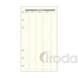 Pótlap Saturnus L365 költségtervező 2026.év