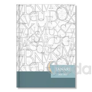 Tan&aacute;ri zsebk&ouml;nyv A5, Letters mint&aacute;s papir bor&iacute;t&oacute;val 2026/2027. tan&eacute;vre