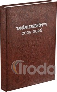 Tanári zsebkönyv A5, barna 2025/2026 tanévre