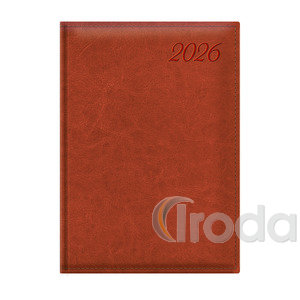 Top Timer Image Agenda B5 napi  vörösesbarna borítóval, chamois lap,  2026.év