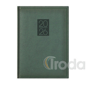 Top Timer Classic Agenda B5 napi zöld borítóval, chamois lap,  2026.év