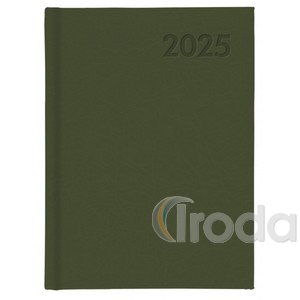 Agenda B5 napi zöld borítóval, fehér lap  2026.év