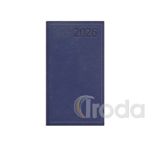 Zsebnaptár Top Timer Traditional heti kék, álló elrendezés, fehér lapok 2026.év