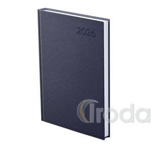 Agenda B5 heti Top Timer Economic kék borítóval, fehér lap 2026.év