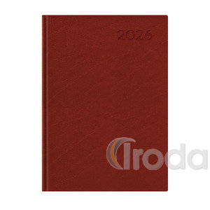 Agenda B5 heti Top Timer Economic bordó borítóval, fehér lap 2026.év