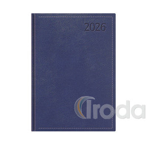 Agenda B5 heti Top Timer Traditional kék borítóval, fehér lap 2026.év