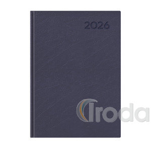 Agenda A5 napi Top Timer Economic kék borítóval, fehér lap 2026.év