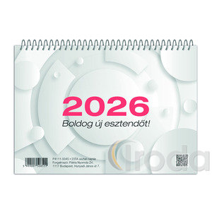 23TA irodai asztali naptár, hátlap nélkül, 2026. év