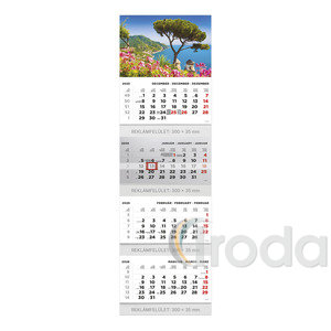 Speditőr naptár Top Timer Tájak, 4 tömb / 4 hónap, 320x1065mm,  2026.év