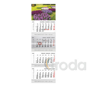 Speditőr naptár Top Timer, Kert fejjel, 4 tömb / 4 hónap, 320x1065mm  2026.év
