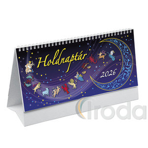 Asztali naptár Top Timer Holdnaptár álló karton hátlappal, 297x138mm 2026.év