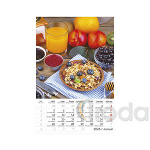 Képes falinaptár Top Timer Gourmet 220x330mm 2026.év