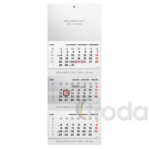 Speditőr naptár Top Timer üres fejjel, 3 tömb / 3 hónap, 320x852mm, 2026.év