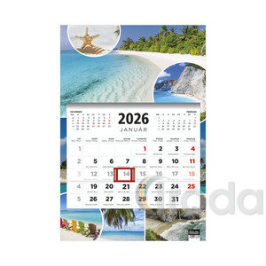 TopTimer T081 speditőr naptár 1 tömb/1 hónap, Beach 315x470mm  2026.év